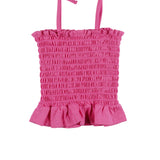 Camiseta de niña fucsia