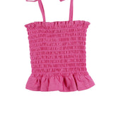 Camiseta de niña fucsia