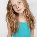 Camiseta de niña turquesa VERANO/Charanga