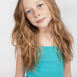 Camiseta de niña turquesa VERANO/Charanga