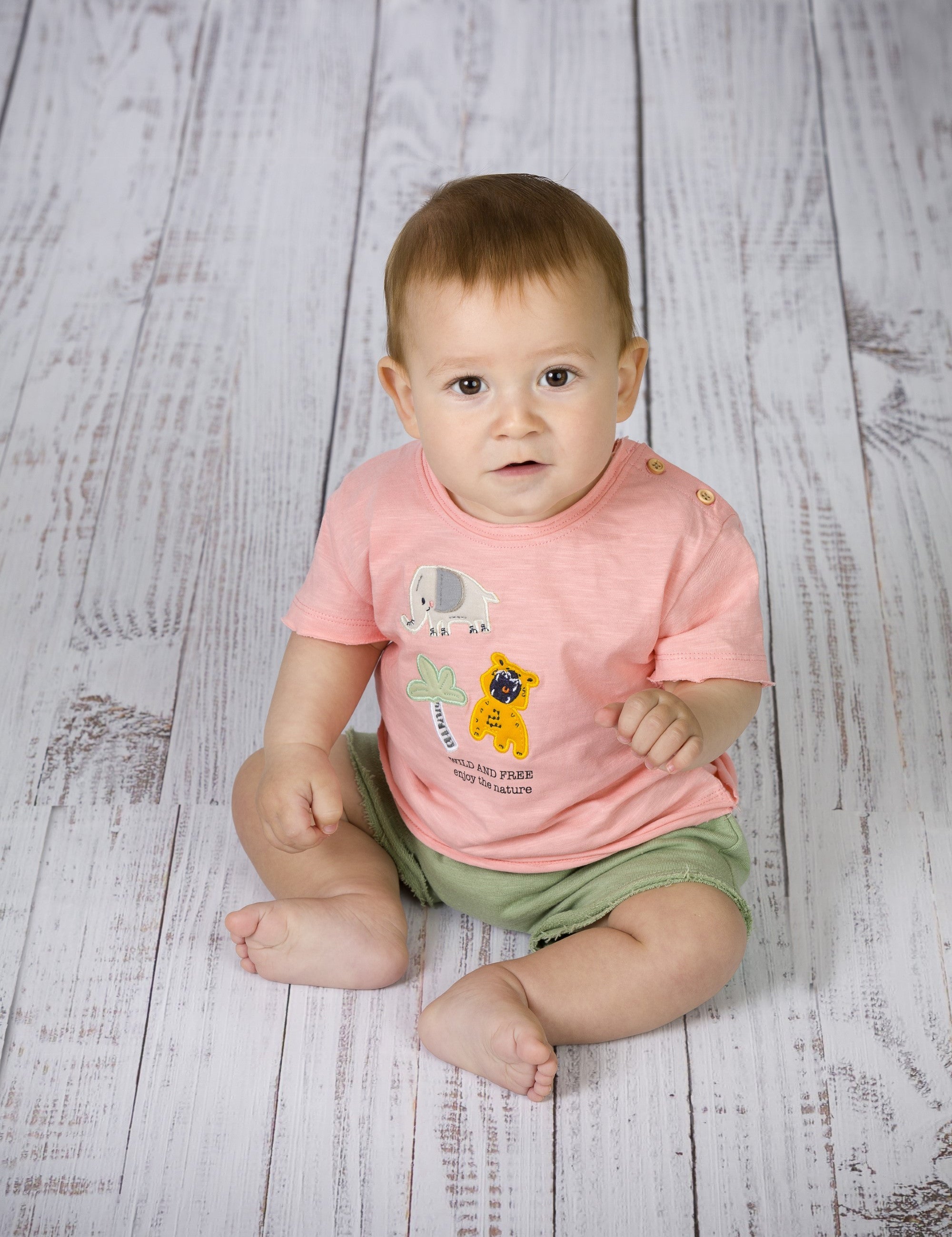 Camiseta de recién nacido naranja VERANO/Outlet