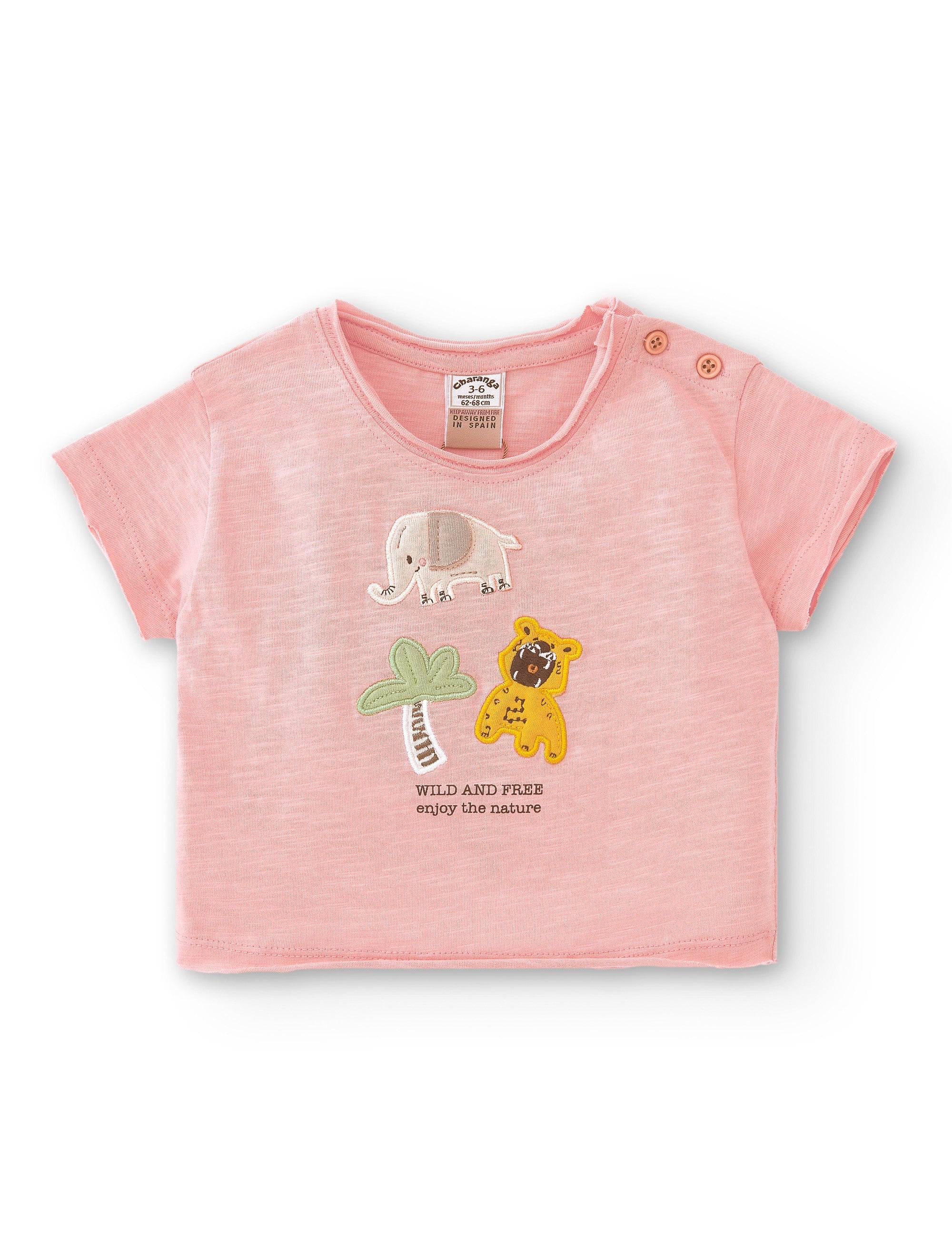 Camiseta de recién nacido naranja VERANO/Outlet