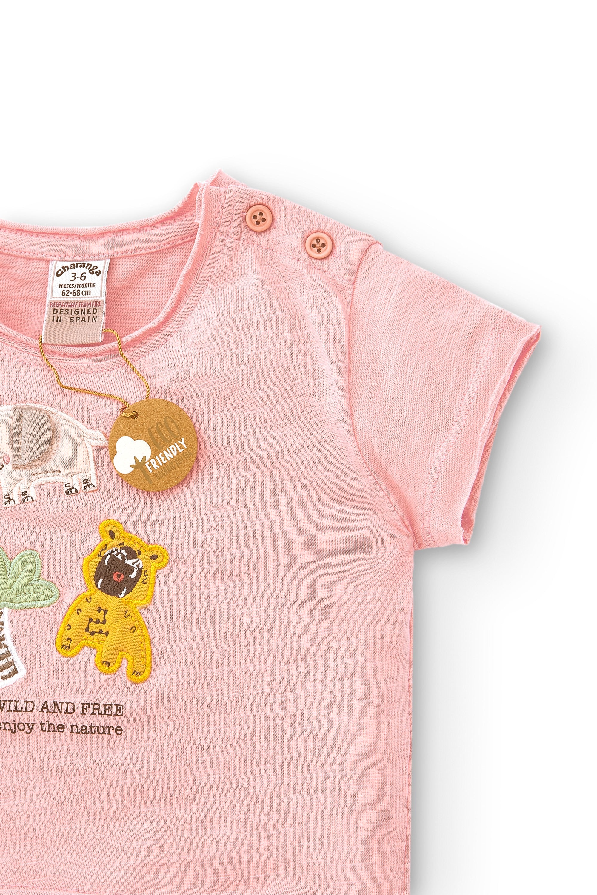 Camiseta de recién nacido naranja VERANO/Outlet