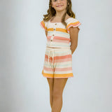 Shorts da bambina multicolori