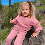 Pantalón de niña rosa confort