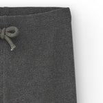 detalle tejido de punto elástico legging niña antracita
