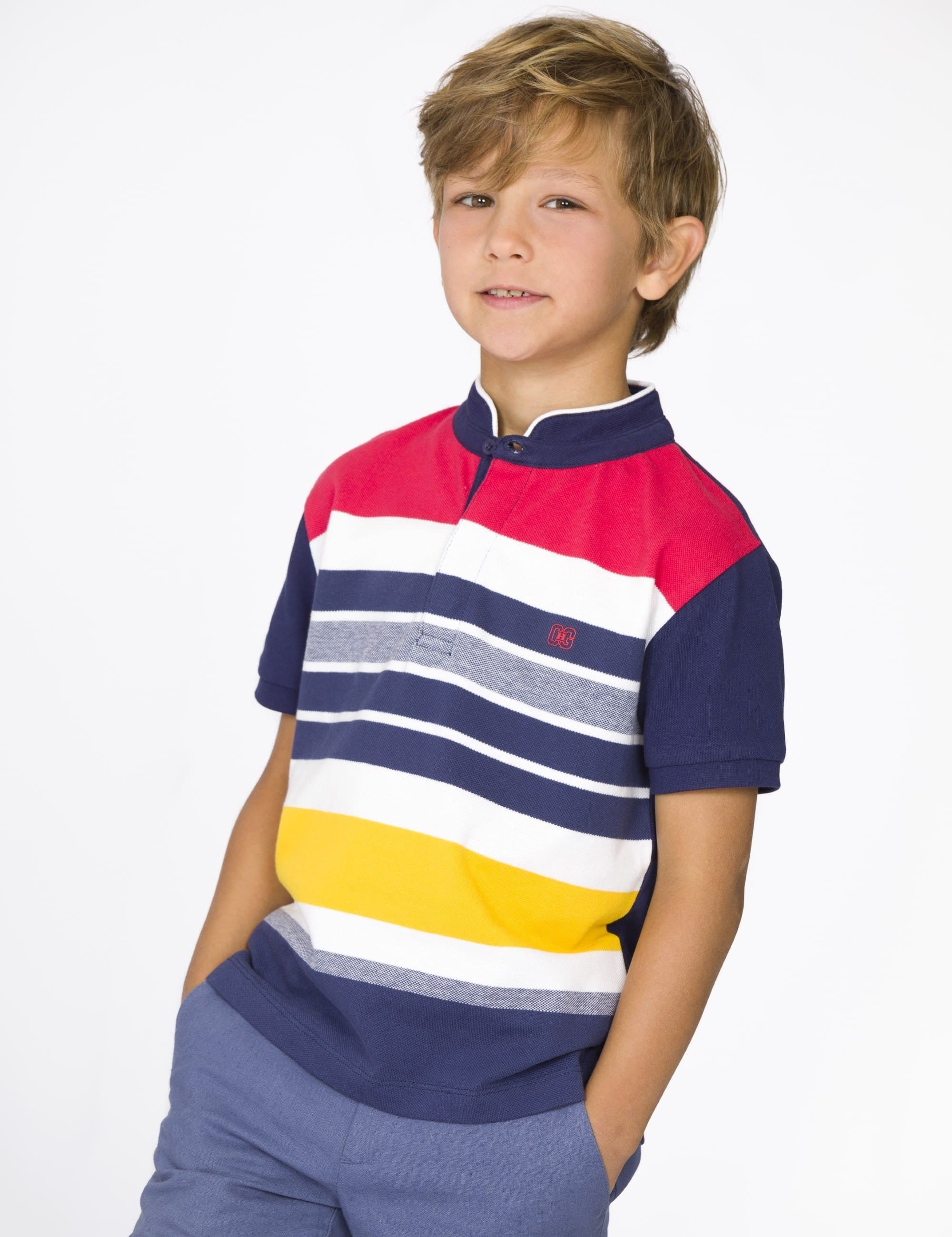 Polo listado de niño