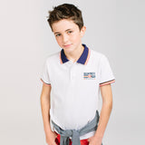 Polo de niño color blanco VERANO/Outlet