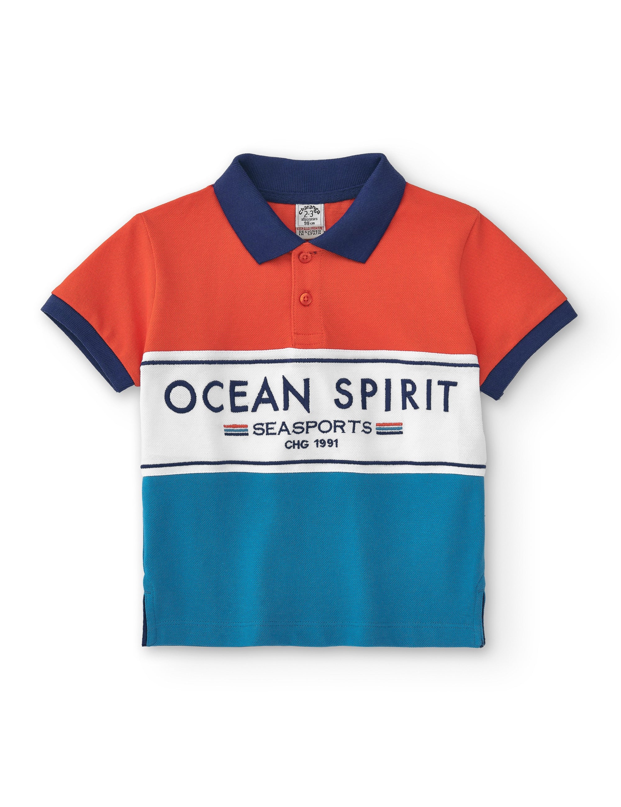 Polo de niño tricolor VERANO/Outlet