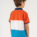 Polo de niño tricolor VERANO/Outlet