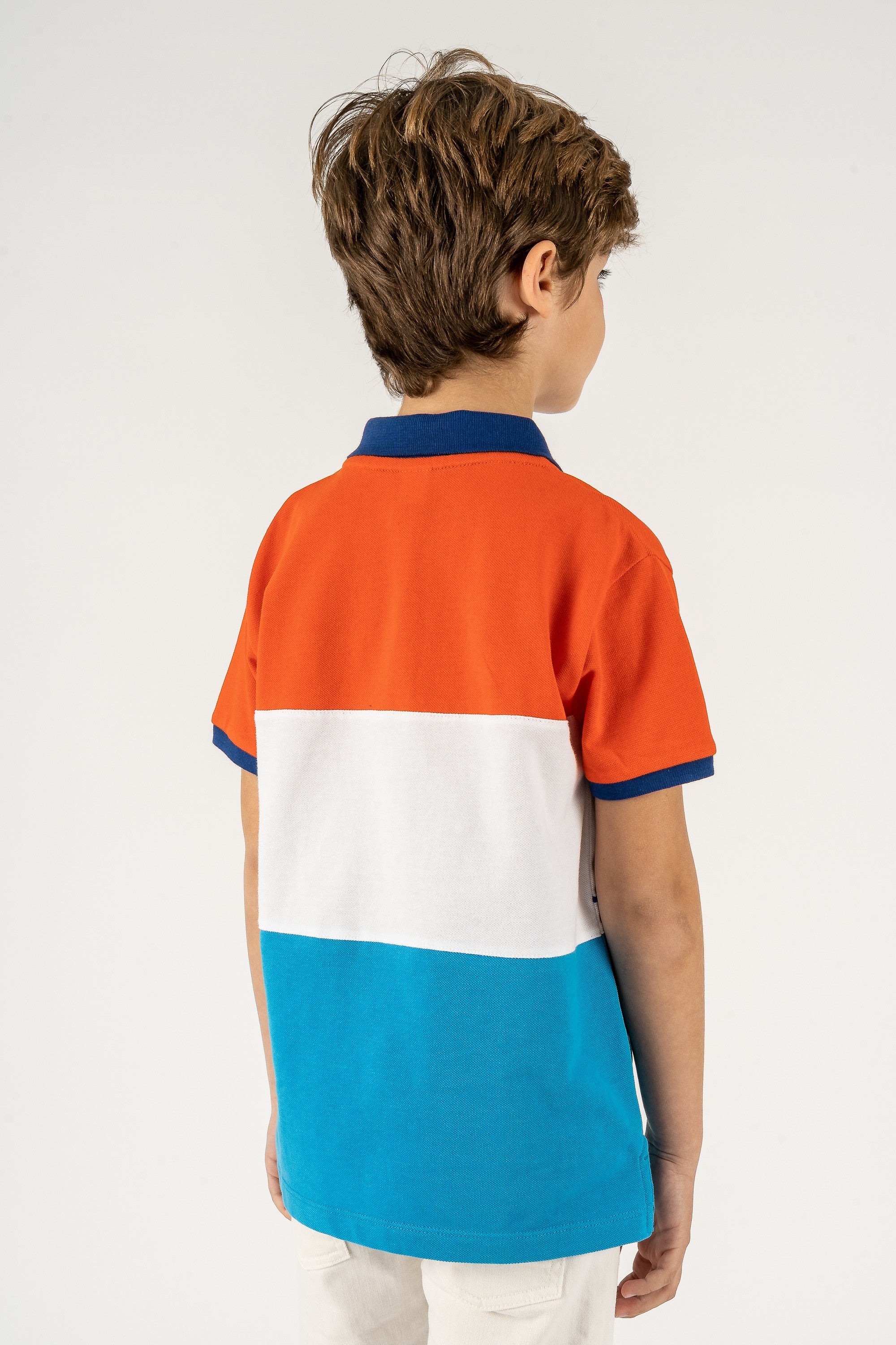 Polo de niño tricolor VERANO/Outlet