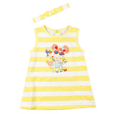 Vestido de bebé a rayas en color amarillo VERANO/Outlet