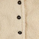 Abrigo de niña color crudo de borreguito Outlet