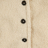 Abrigo de niña color crudo de borreguito Outlet