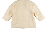 Abrigo de niña color crudo de borreguito Outlet