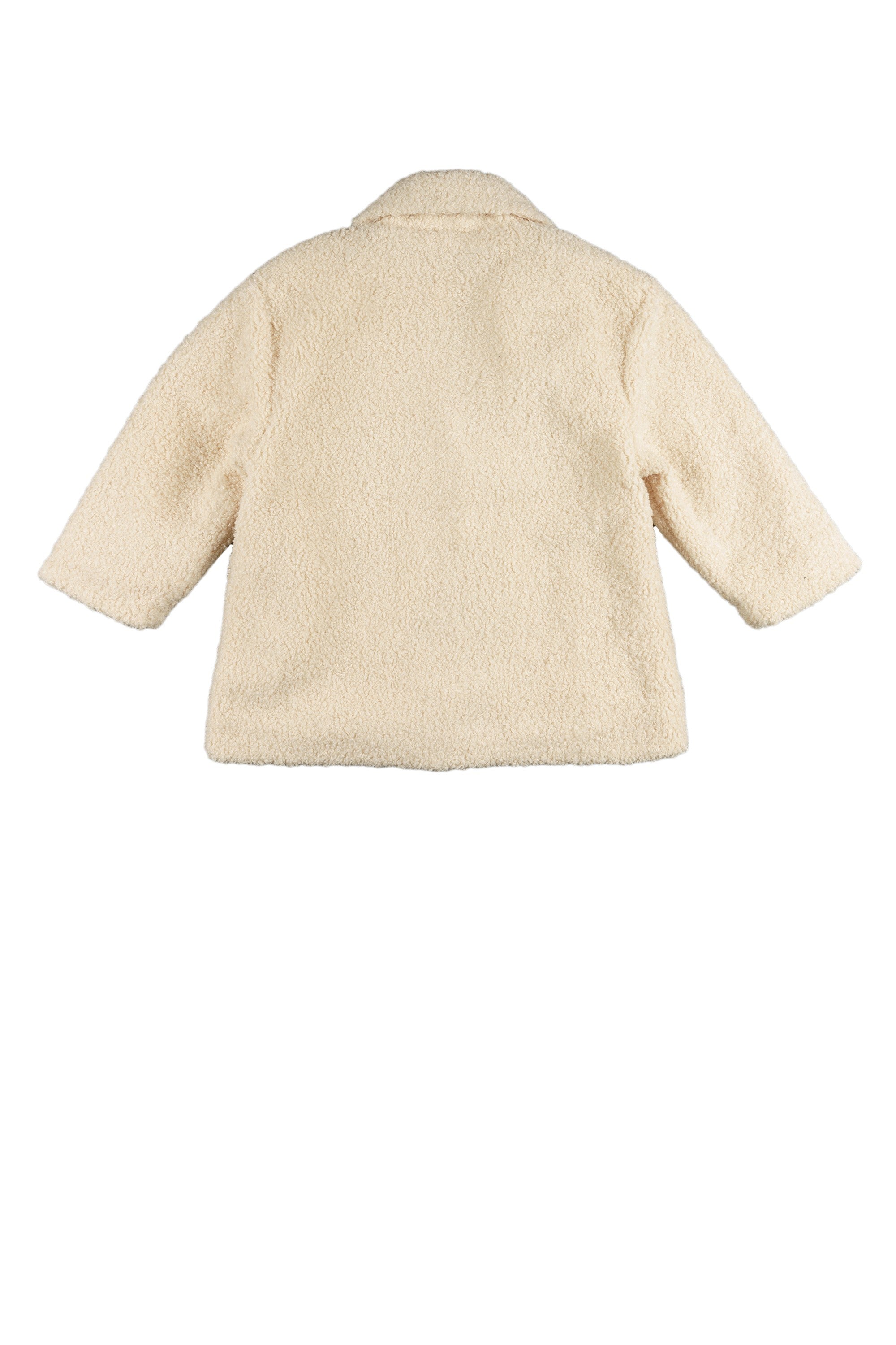 Abrigo de niña color crudo de borreguito Outlet