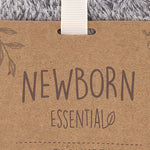 Manta de recién nacido en color girs de estrellas Outlet