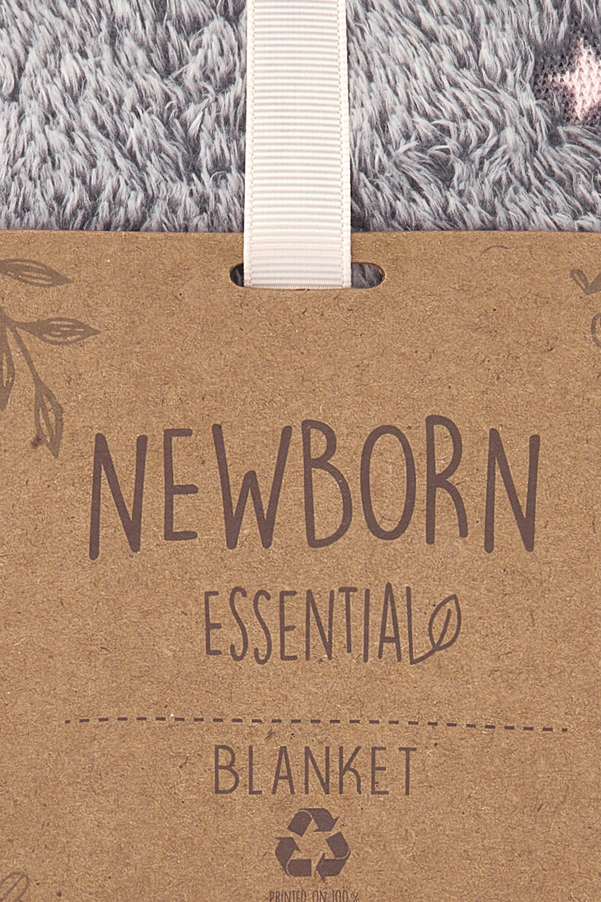 Manta de recién nacido en color girs de estrellas Outlet