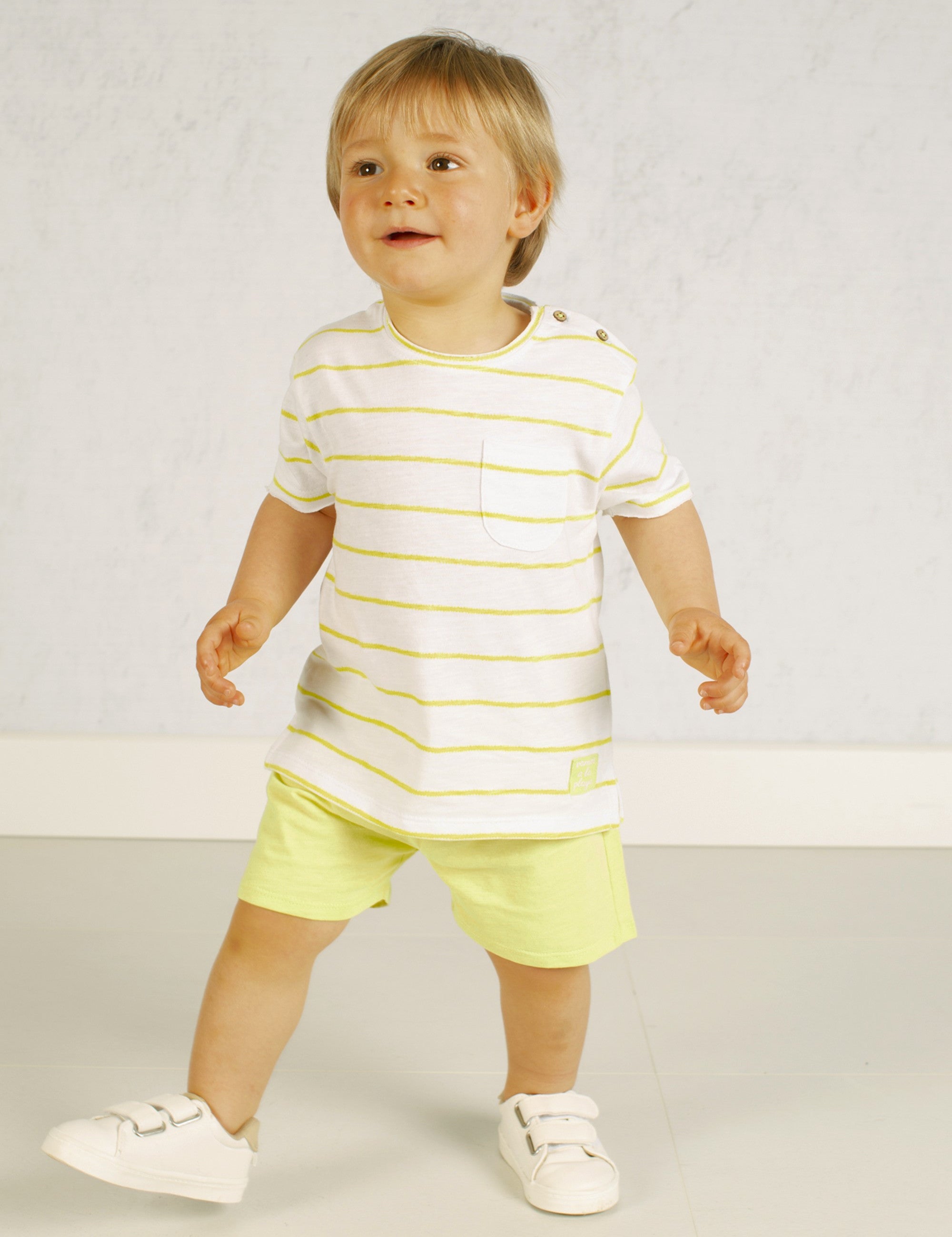 Bermuda de bebé amarillo VERANO/Charanga