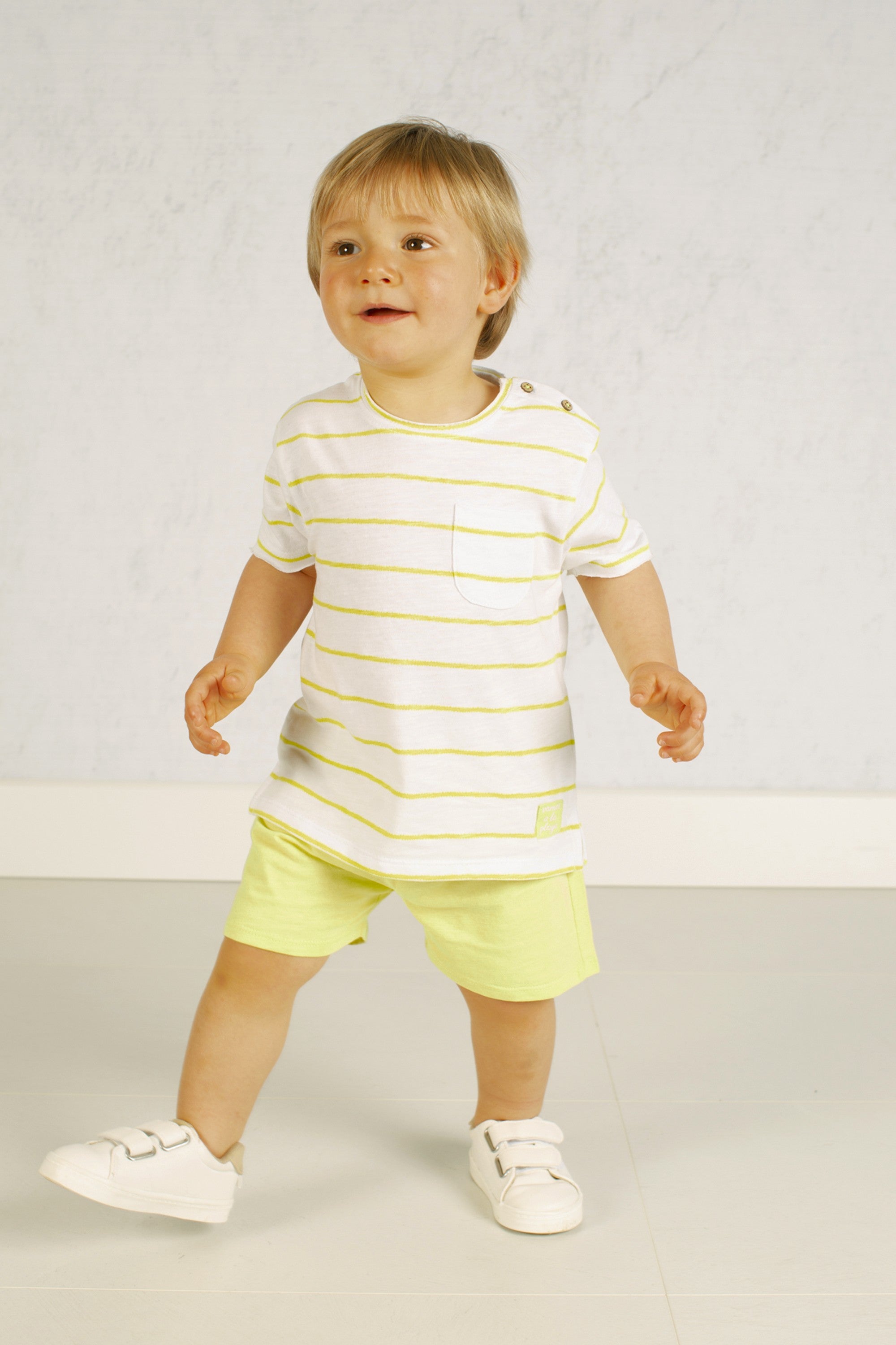 Bermuda de bebé amarillo VERANO/Charanga