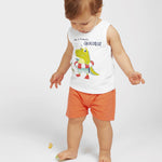 Bermuda de bebé color coral VERANO/Charanga