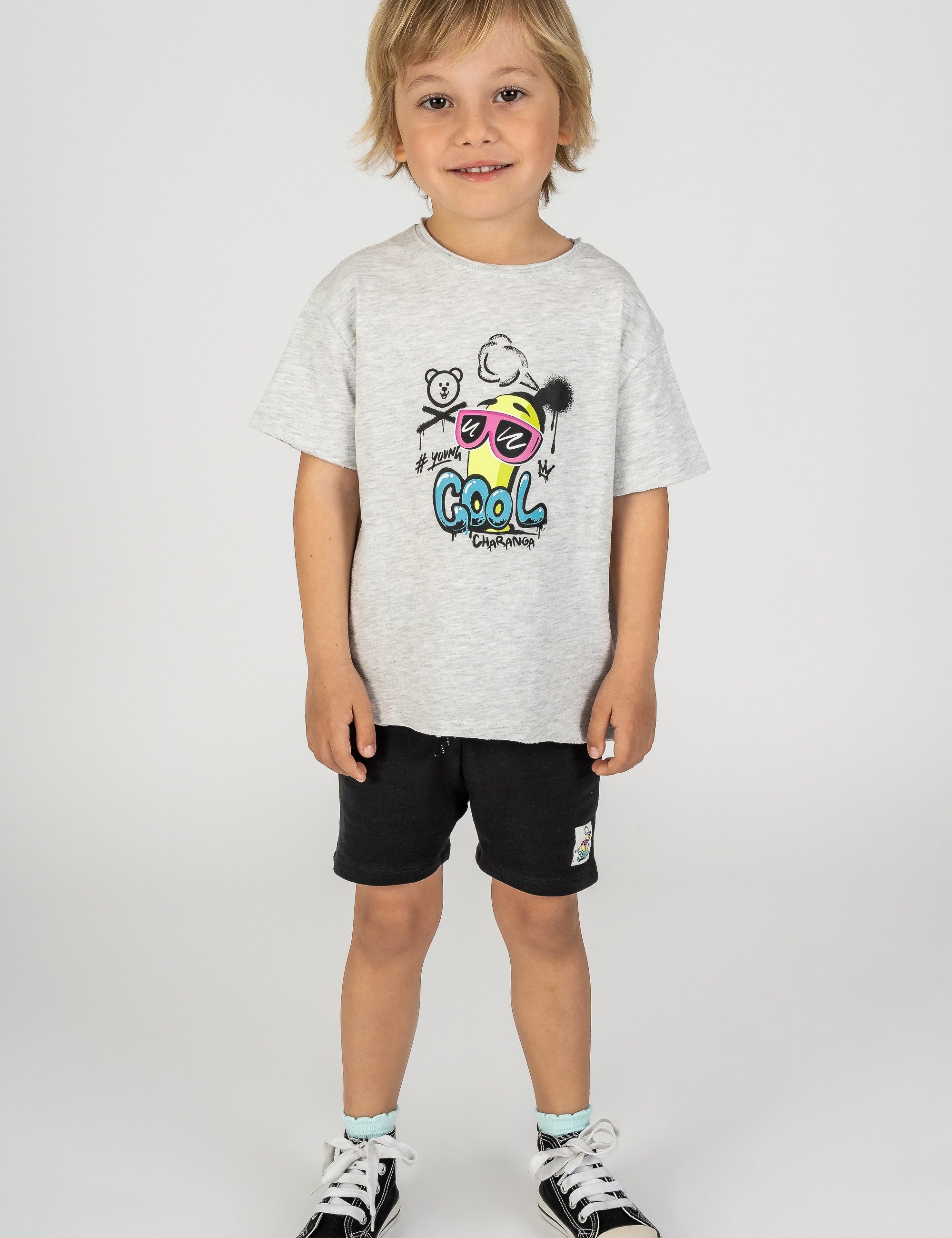 Bermuda de bebé negro VERANO/Outlet