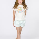 Short de niña aguamarina VERANO/Charanga