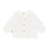 Blusa con mangas de bebé en color crudo Cocote & Charanga Charanga