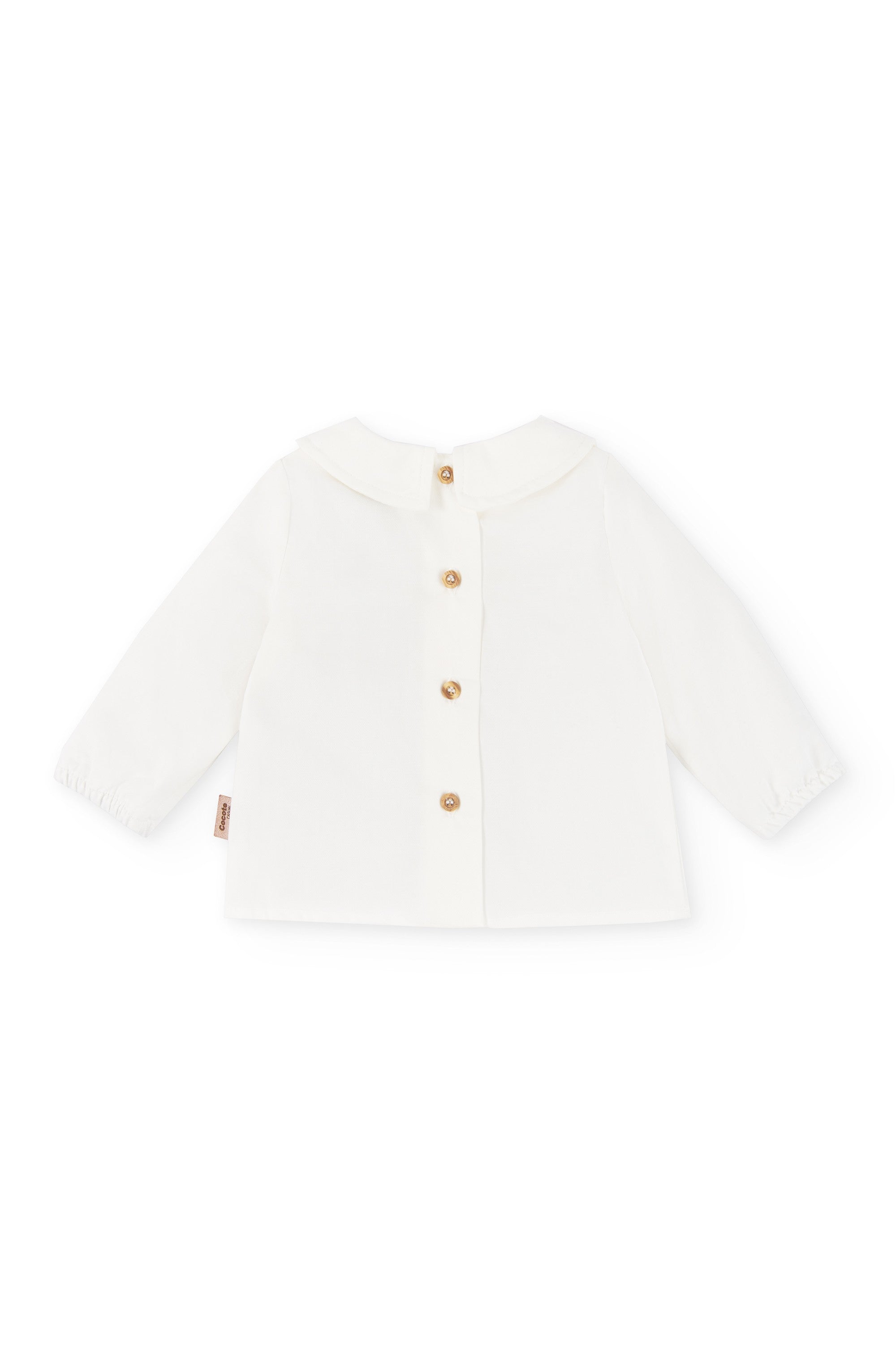 Blusa con mangas de bebé en color crudo Cocote & Charanga Charanga