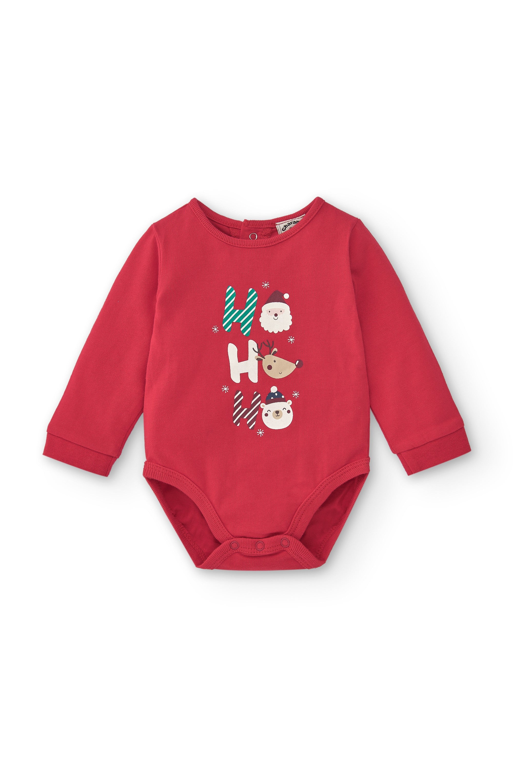 Body de recién nacido rojo navideño Charanga