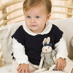 Camisa de bebé en color crudo con detalles de flores Charanga