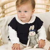 Camisa de bebé en color crudo con detalles de flores Charanga