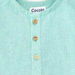Camisa de niño turquesa Cocote & Charanga VERANO/Outlet