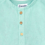 Camisa de niño turquesa Cocote & Charanga VERANO/Outlet
