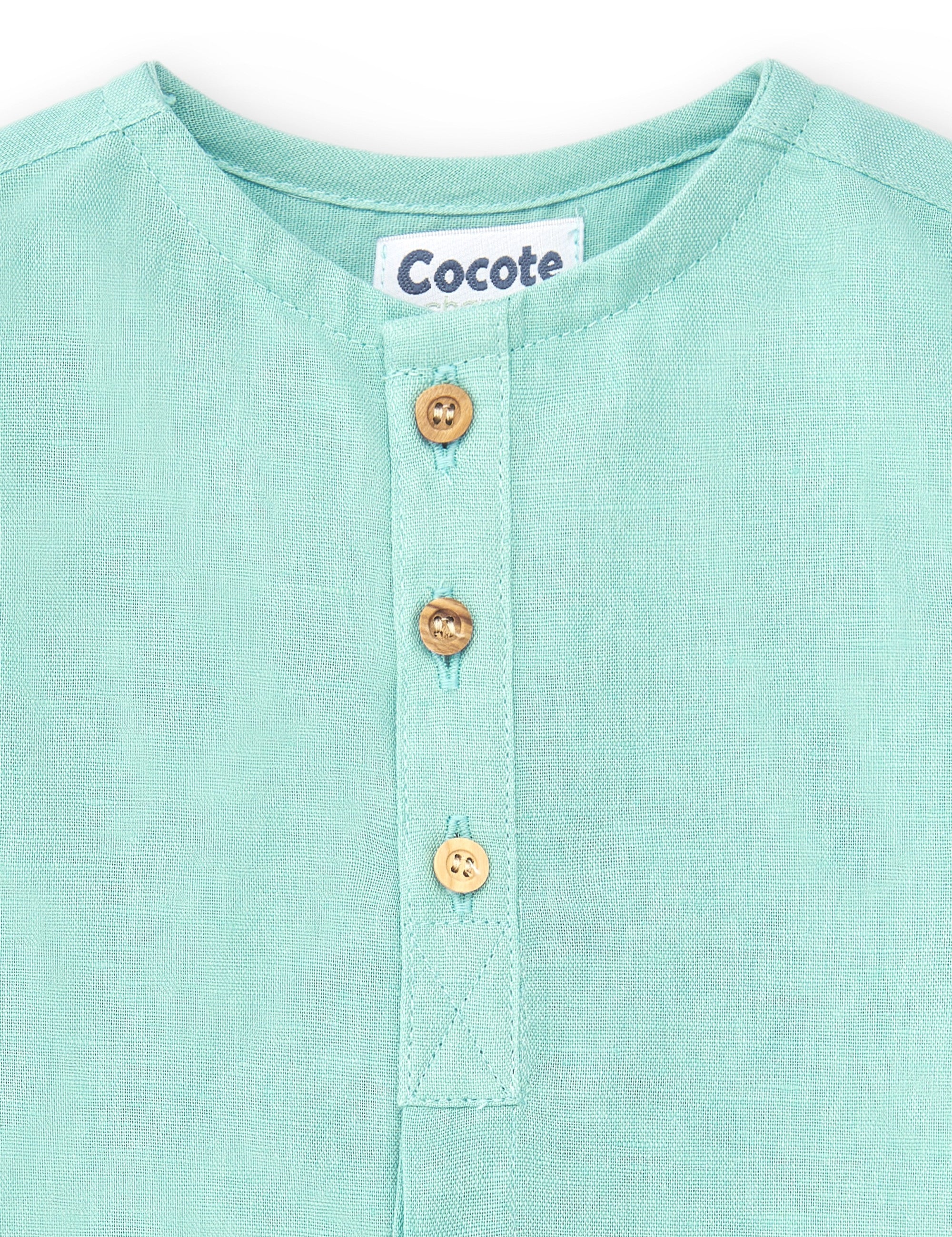 Camisa de niño turquesa Cocote & Charanga VERANO/Outlet