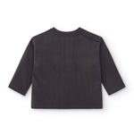 Camiseta de bebé color antracita con dibujo fantasma Charanga