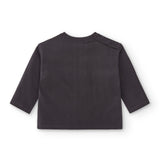 Camiseta de bebé color antracita con dibujo fantasma Charanga