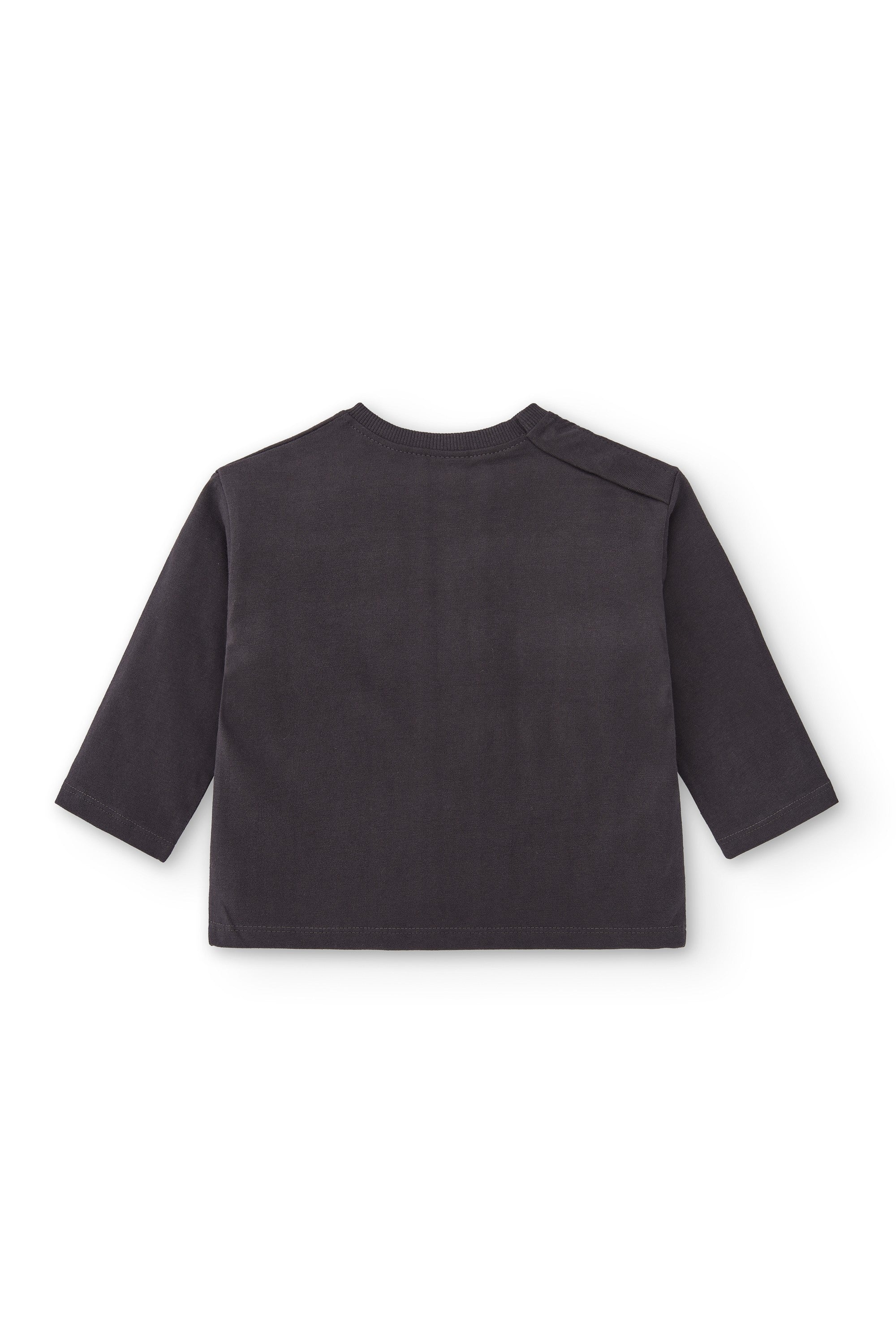 Camiseta de bebé color antracita con dibujo fantasma Charanga