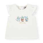 Camiseta de bebé crudo con dibujo VERANO/Outlet