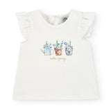 Camiseta de bebé crudo con dibujo VERANO/Outlet