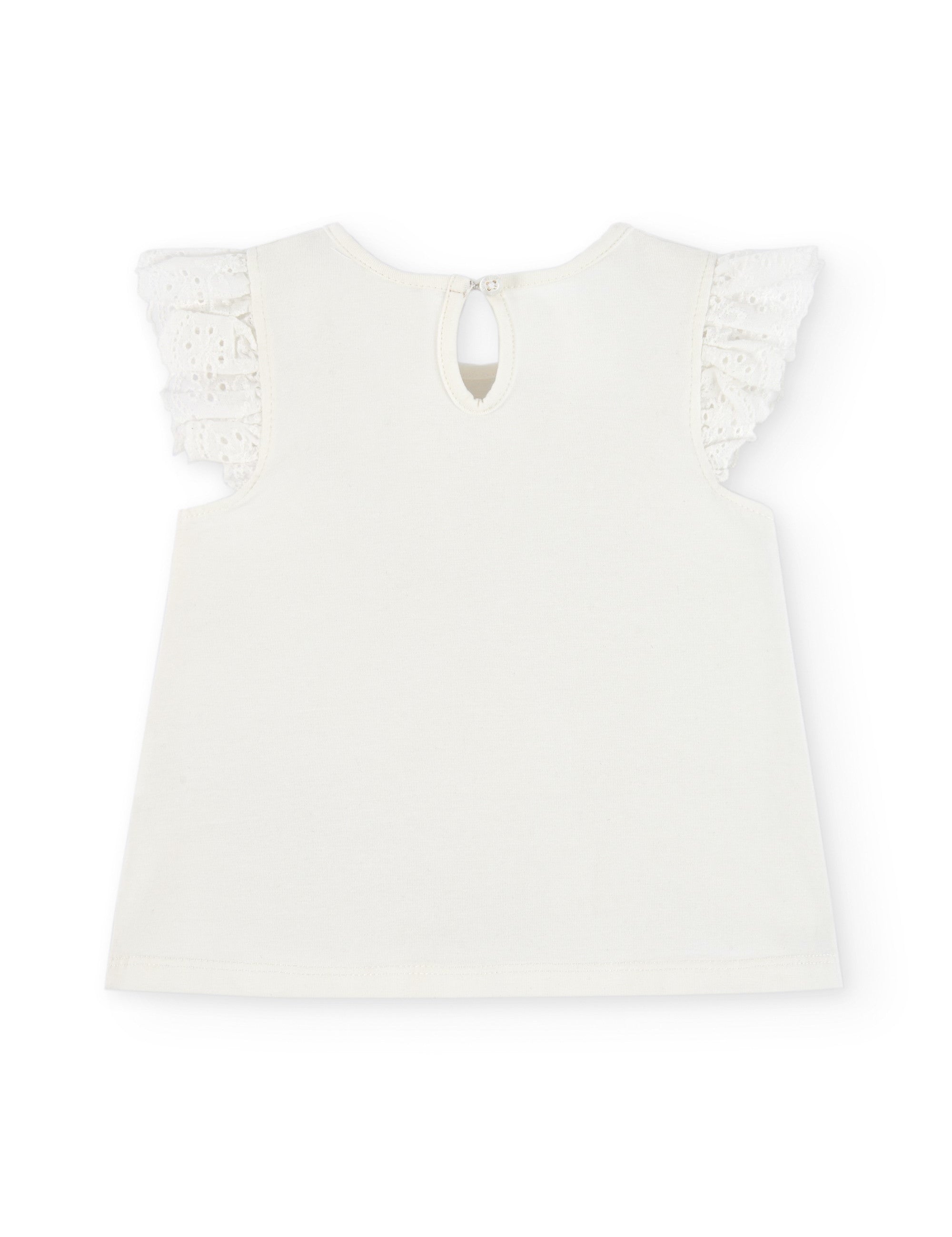 Camiseta de bebé crudo con dibujo VERANO/Outlet
