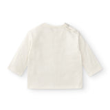 Camiseta en color crudo con texto smile Charanga