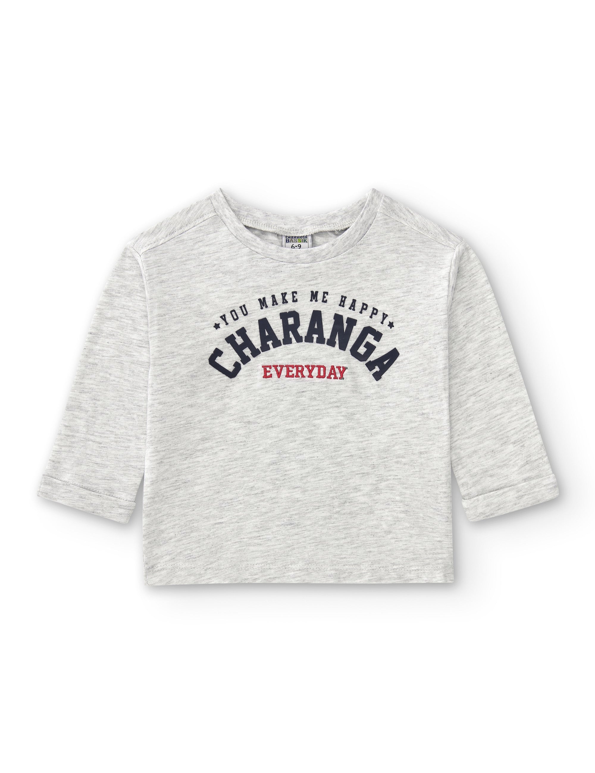 Camiseta de bebé gris VERANO/Charanga