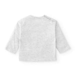 Camiseta de bebé gris dibujo momia Charanga