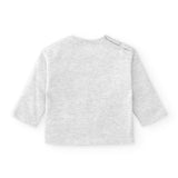 Camiseta de bebé gris dibujo momia Charanga