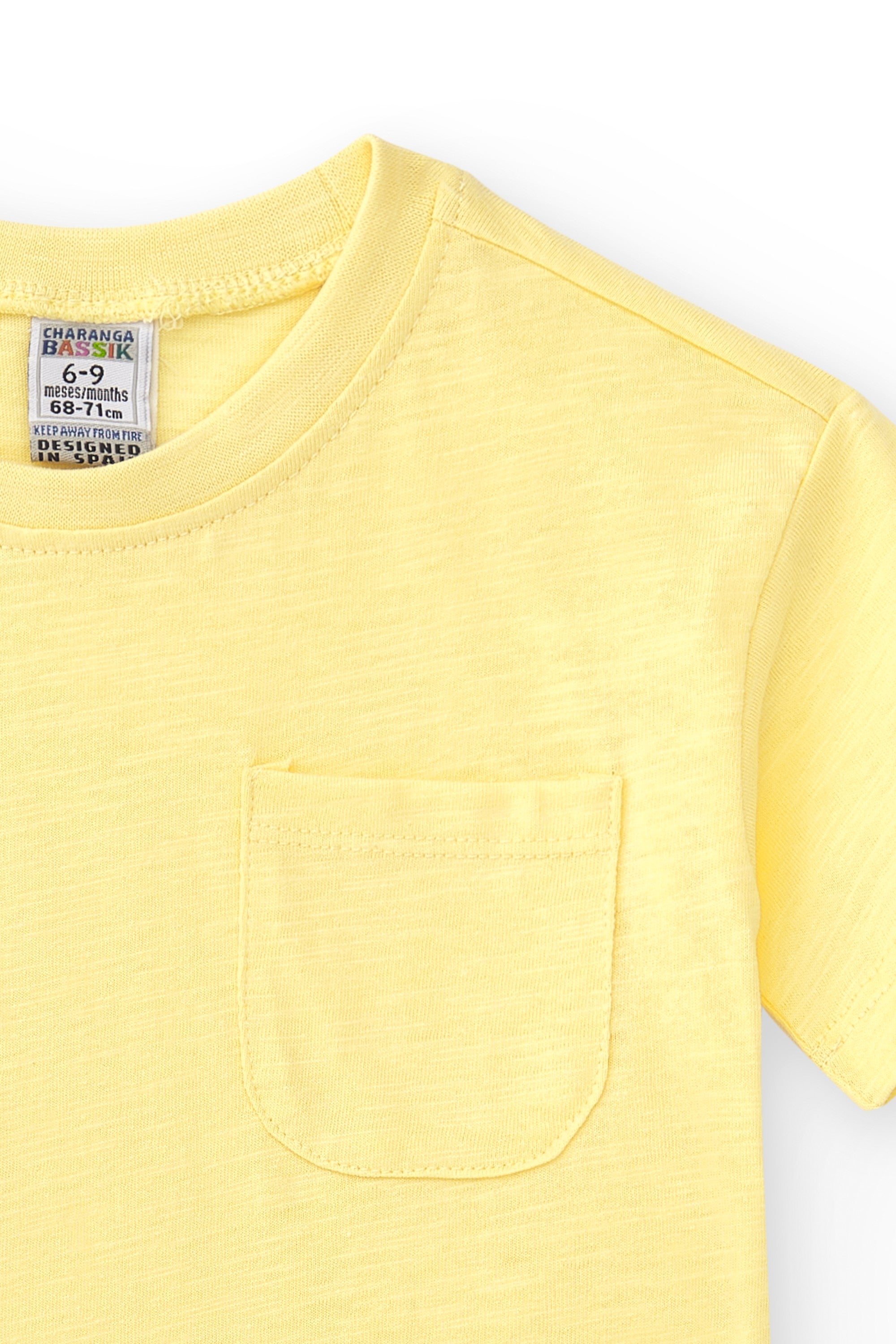 Camiseta de bebé mostaza VERANO/Charanga