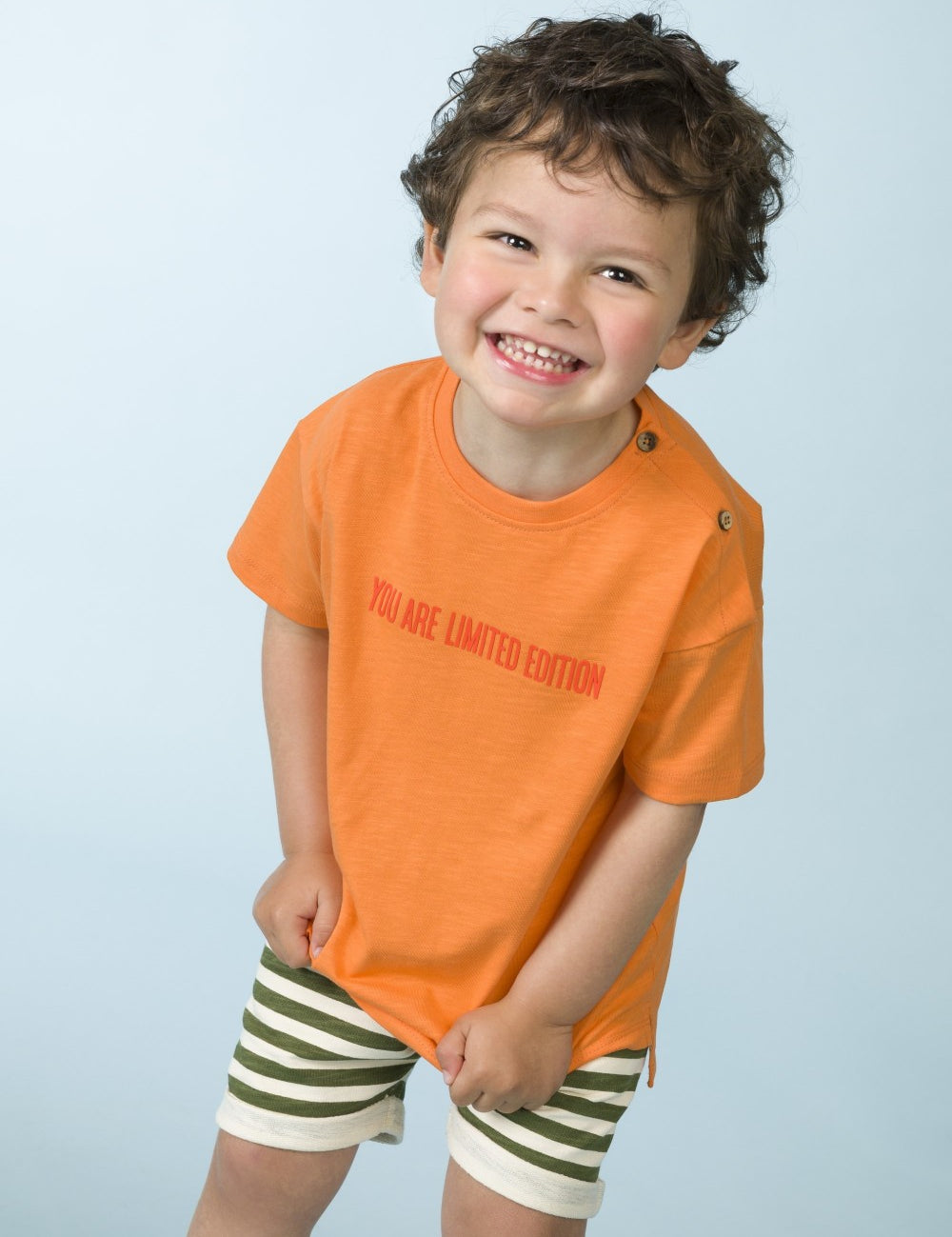 Camiseta de bebé naranja VERANO/Charanga