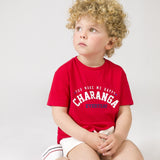 Camiseta de bebé rojo VERANO/Charanga