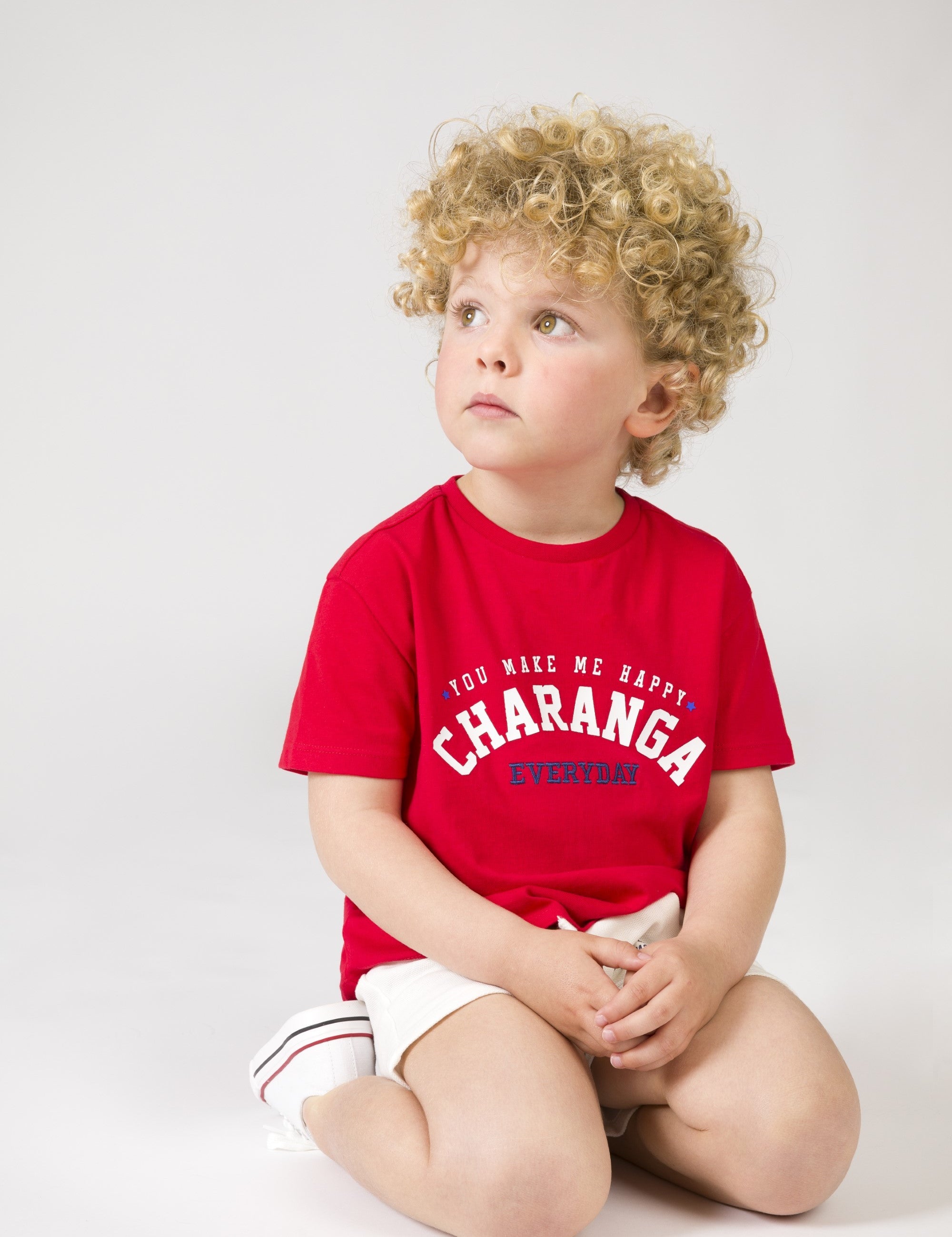 Camiseta de bebé rojo VERANO/Charanga