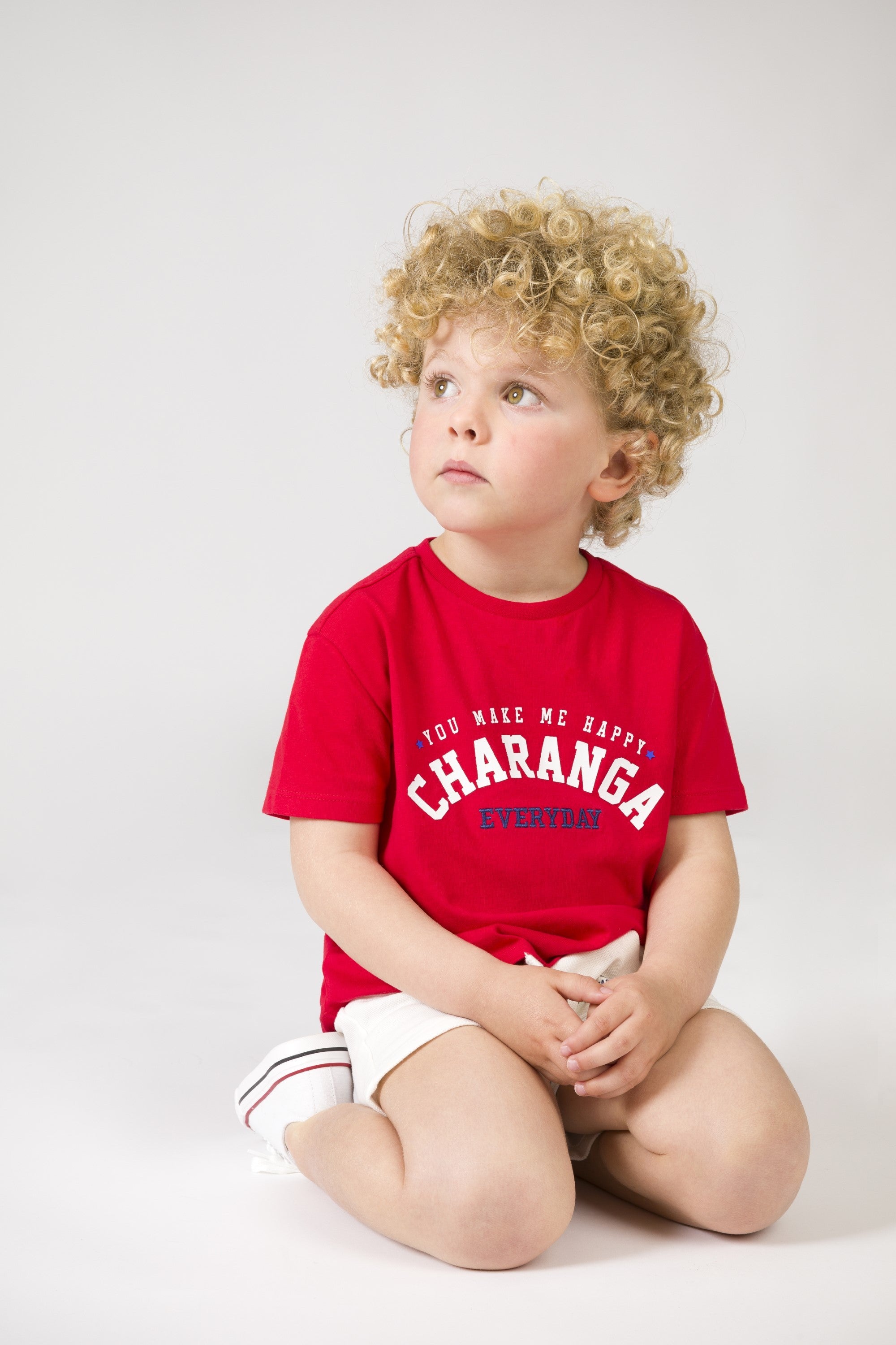 Camiseta de bebé rojo VERANO/Charanga